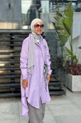 Lavender Linen Long shirt