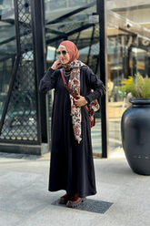 Pleated Sleeves Dress