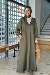 V Neck Jackare Dress