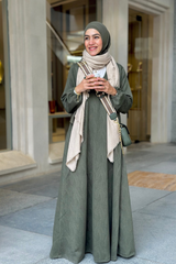 V Neck Jackare Dress