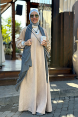 V Neck Jackare Dress