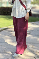 Burgundy Linen pants