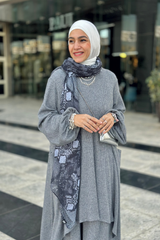 Grey Rib Wool Set
