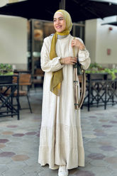 Embroidered Lenin Dress