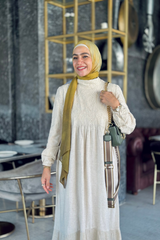 Embroidered Lenin Dress