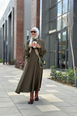 Secret Pocket Wool Dress