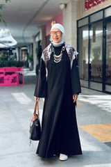 Slay long sleeves Black dress