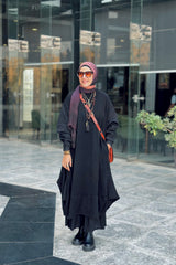 Balloon top With Black shirt