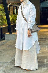 White Linen Long Shirt
