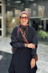 Balloon top With Black shirt