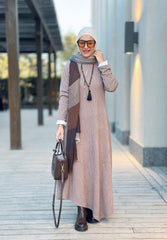 Pointed braid dress