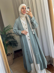 Olive Linen cardigin