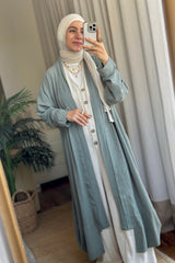 Olive Linen cardigin