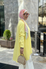 Double layer yellow shirt