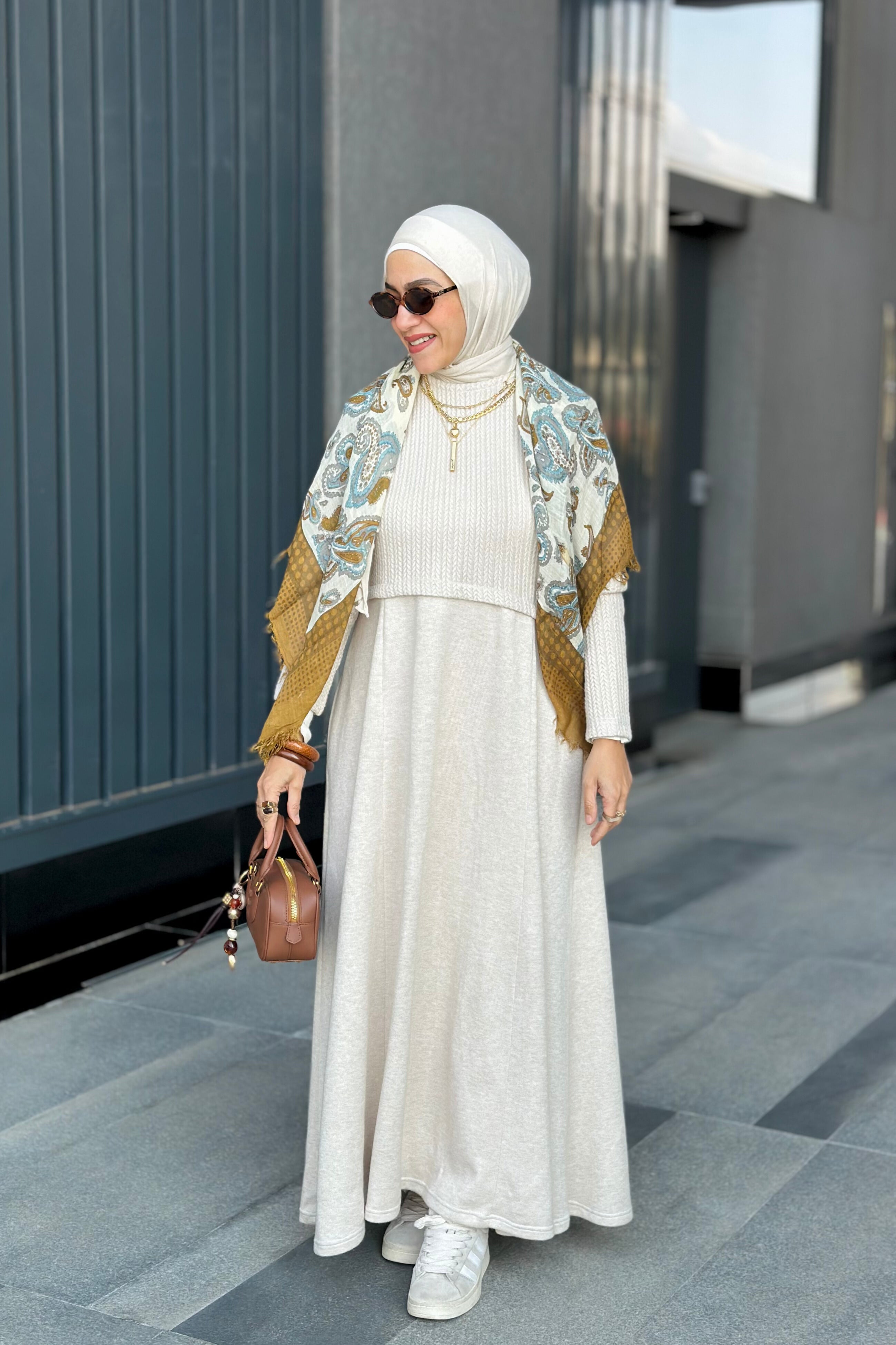 Half  Knit  Jacker Dress