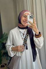 V Shape Linen Dress