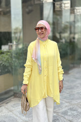 Double layer yellow shirt
