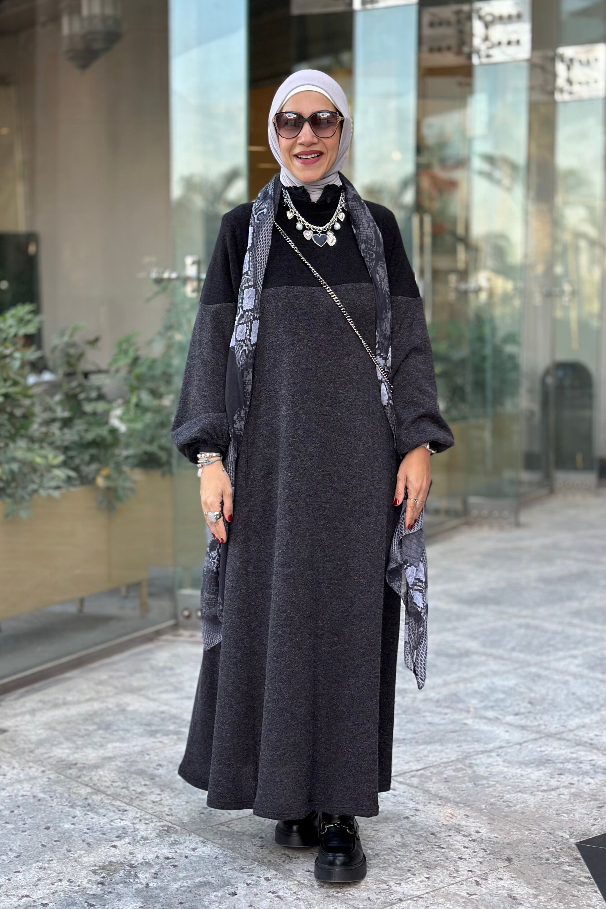 Half wool dress