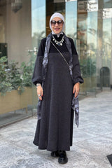 Half wool dress