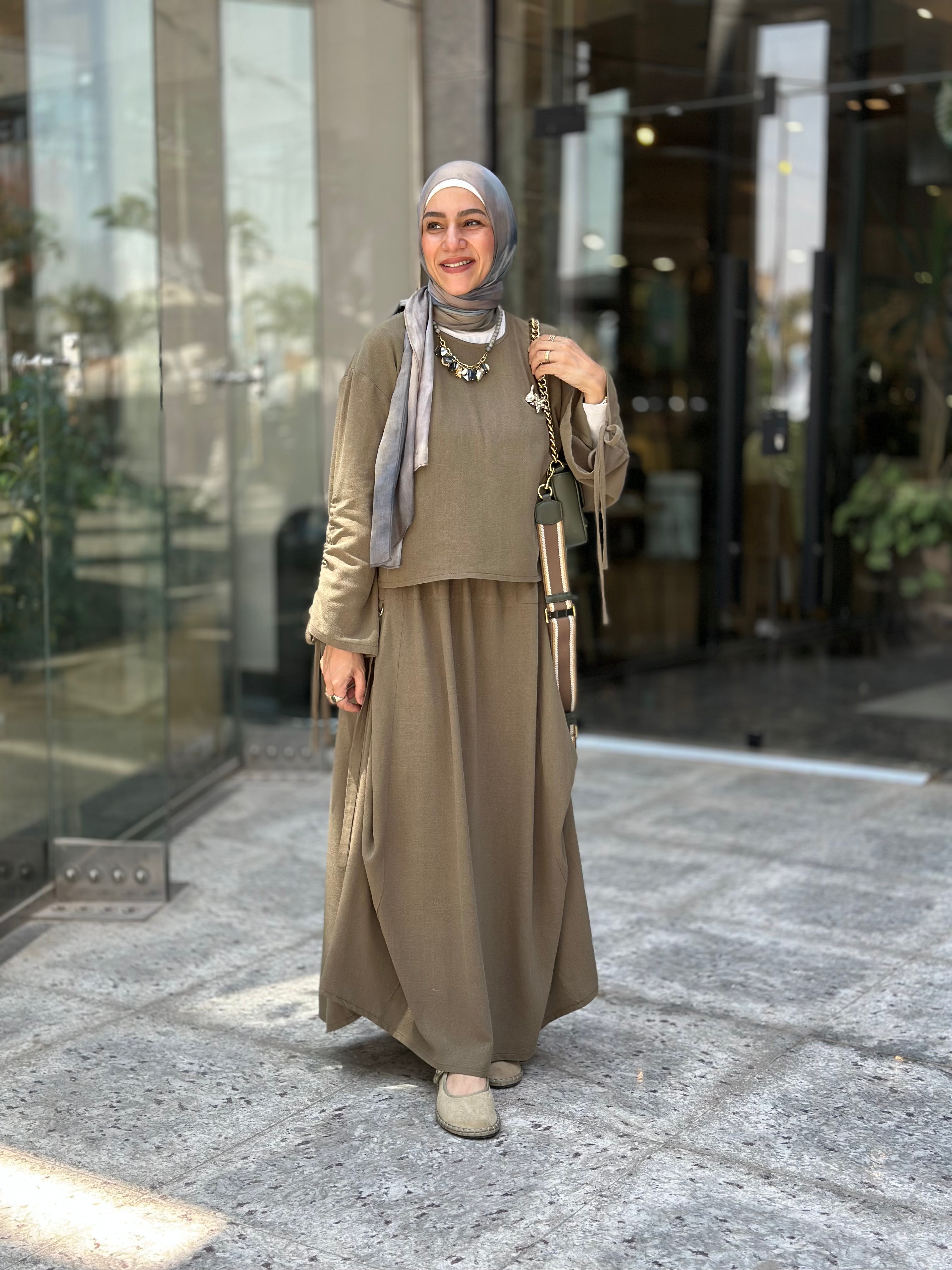 Linen skirt Set