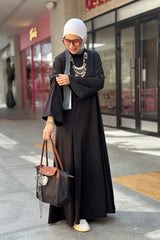Slay long sleeves Black dress