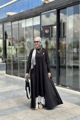 Poplien dress with cashmere