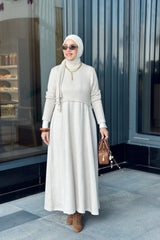 Half  Knit  Jacker Dress