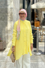 Double layer yellow shirt