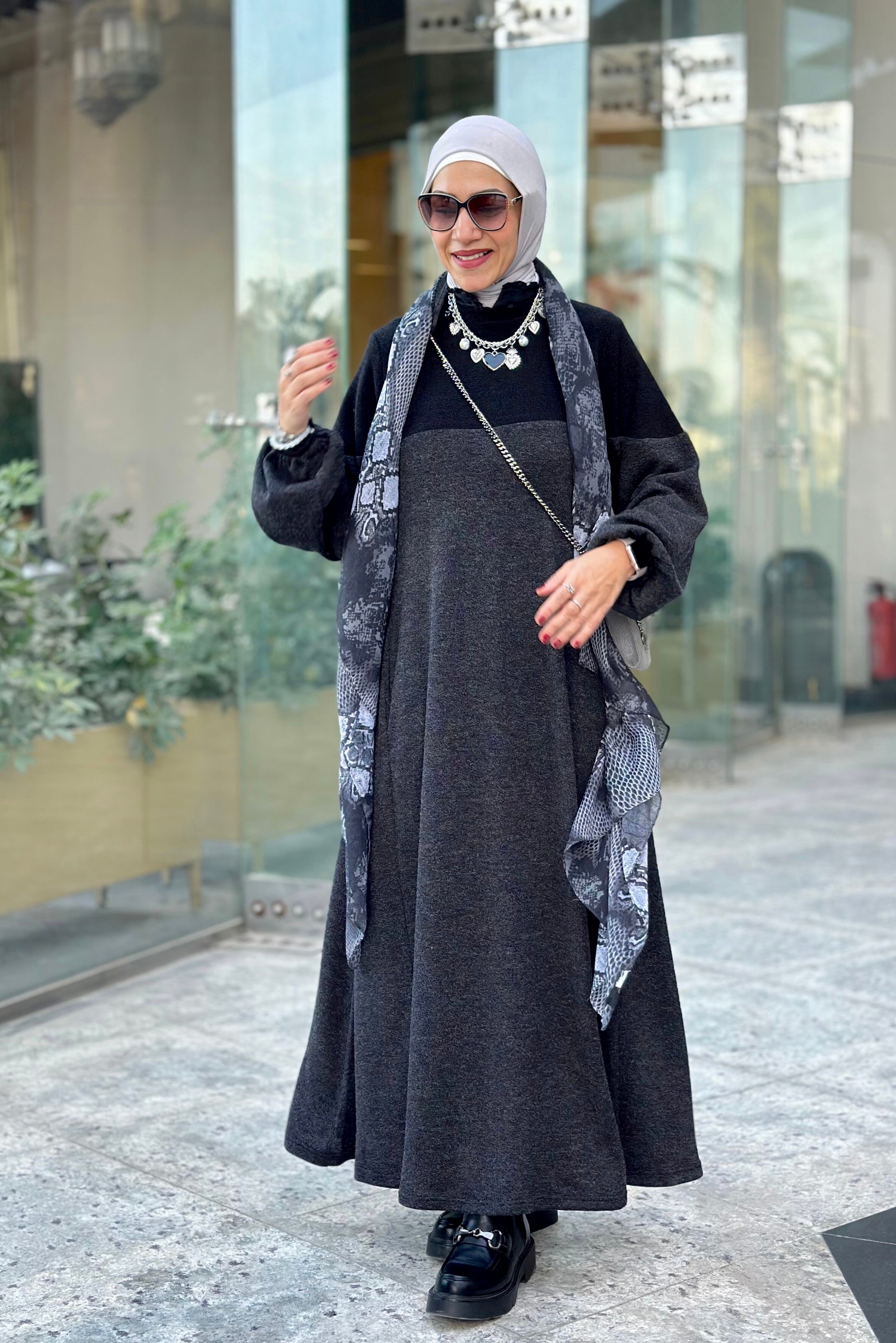 Half wool dress