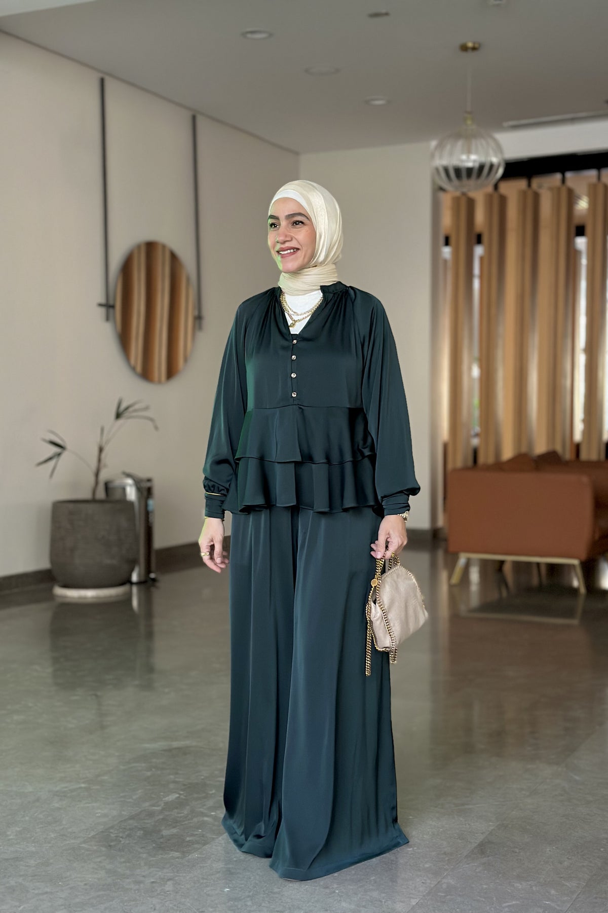 Layering satin set