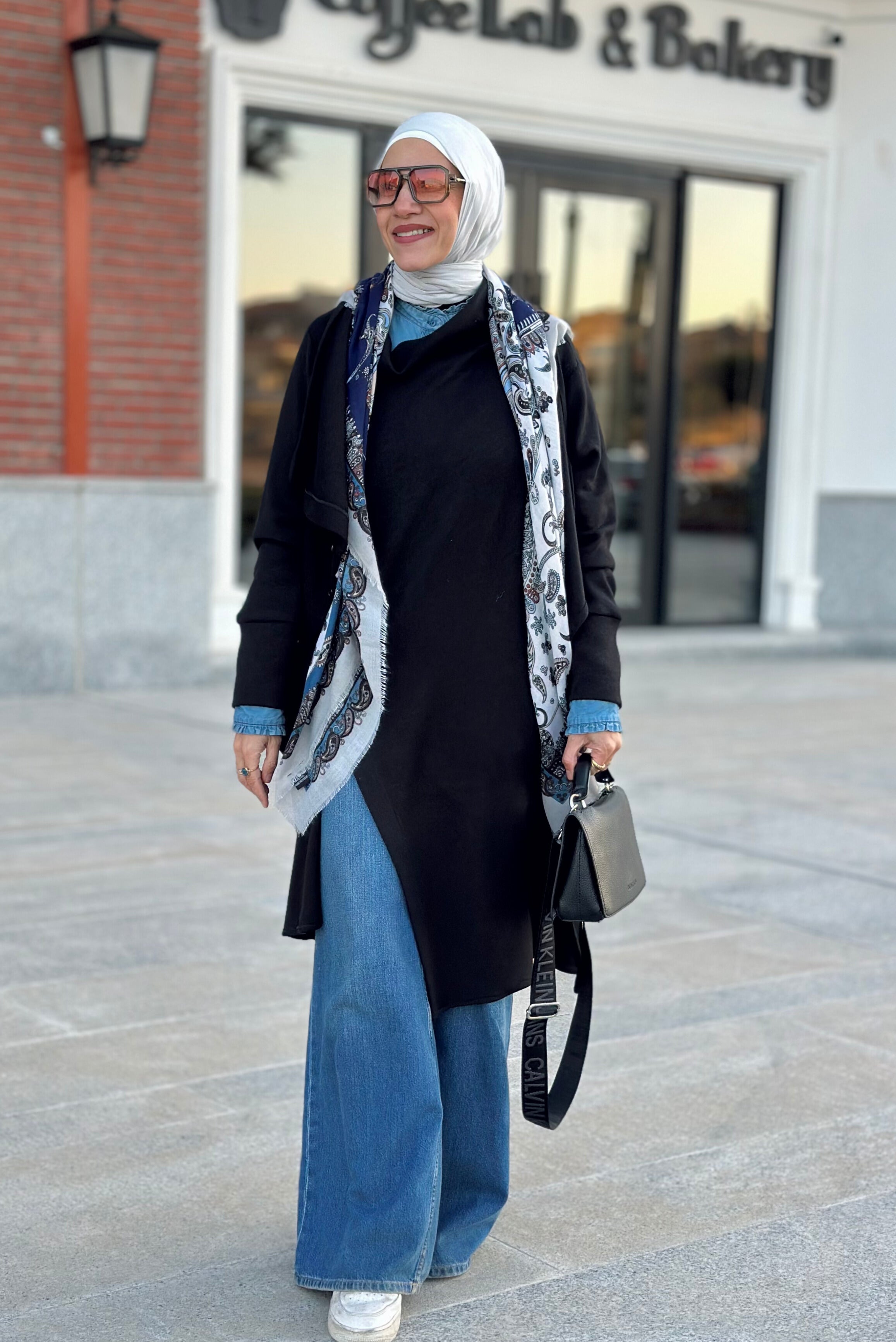 Cardigan double layering