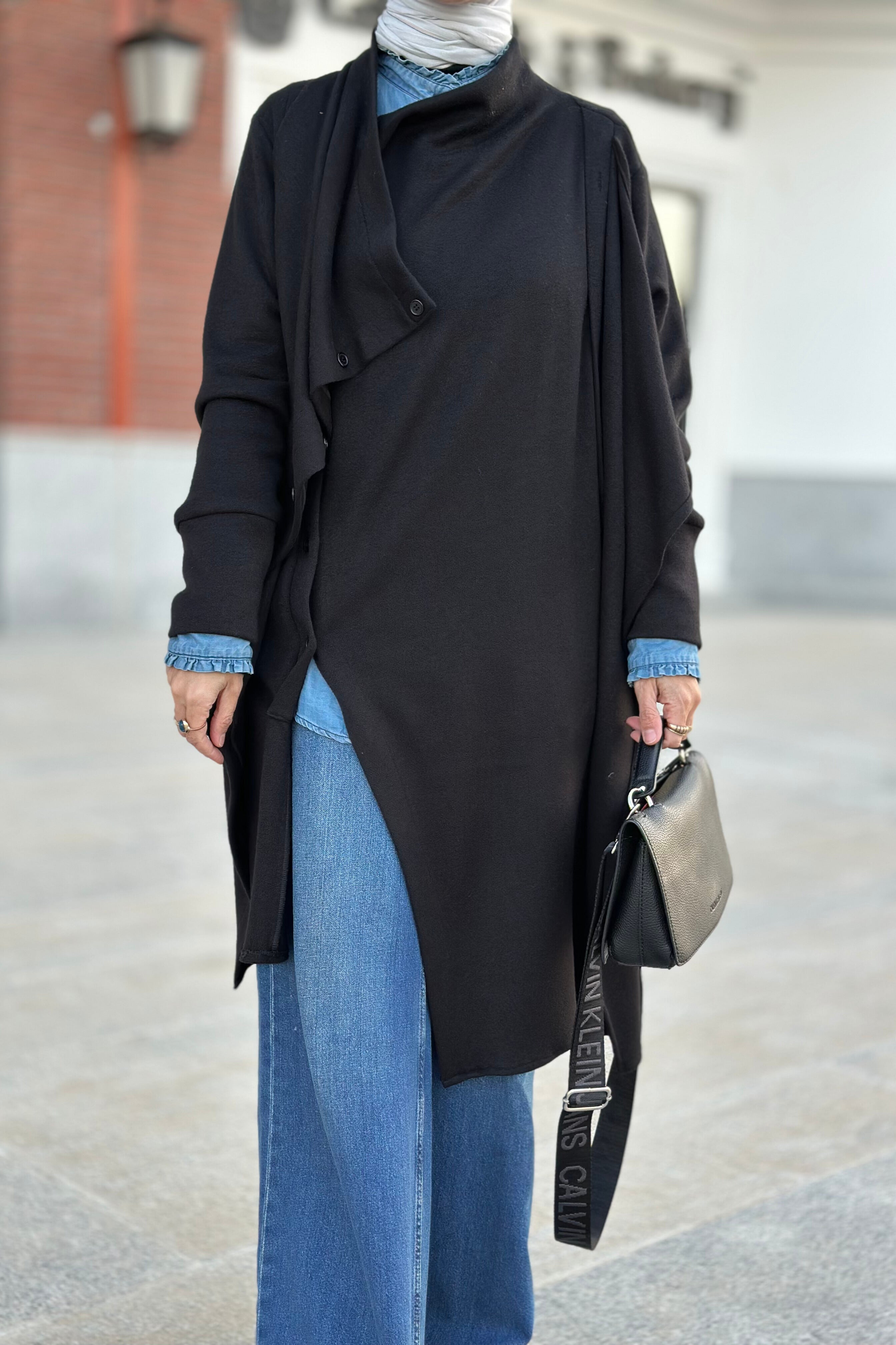 Cardigan double layering